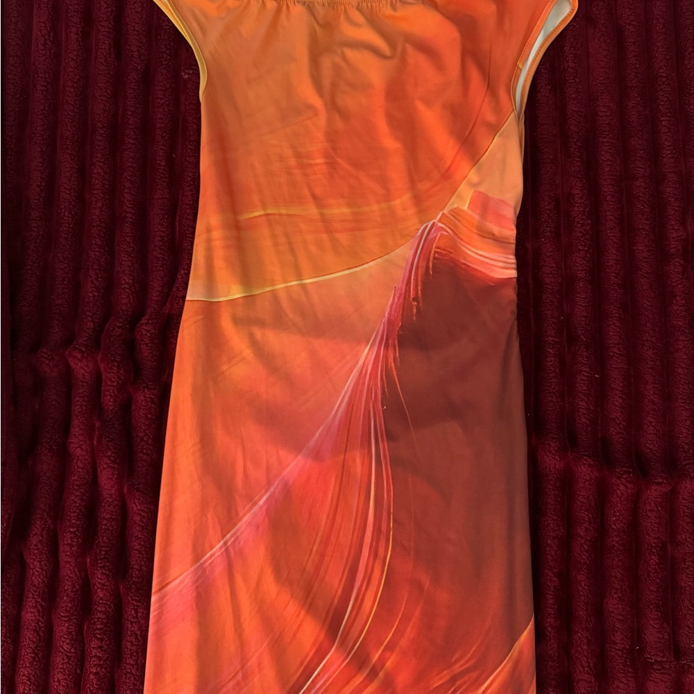 Elegant Orange Dress